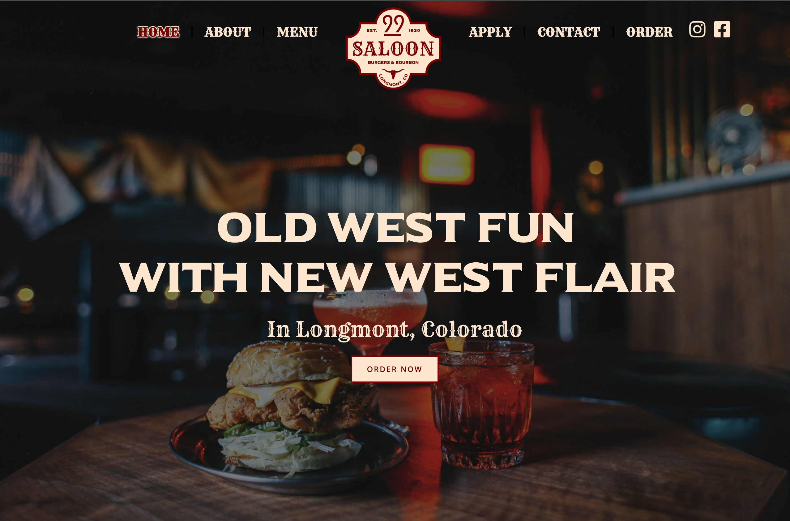 Brightwork Website Design In Redding CA   99 Bar Saloon Longmont Website 